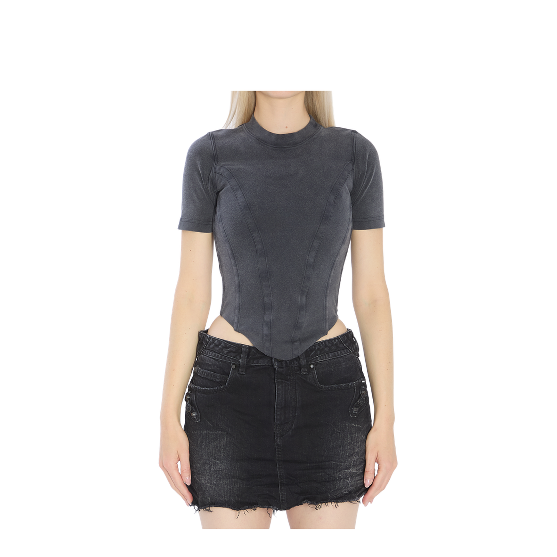 Top with an asymmetric hem - Image 1