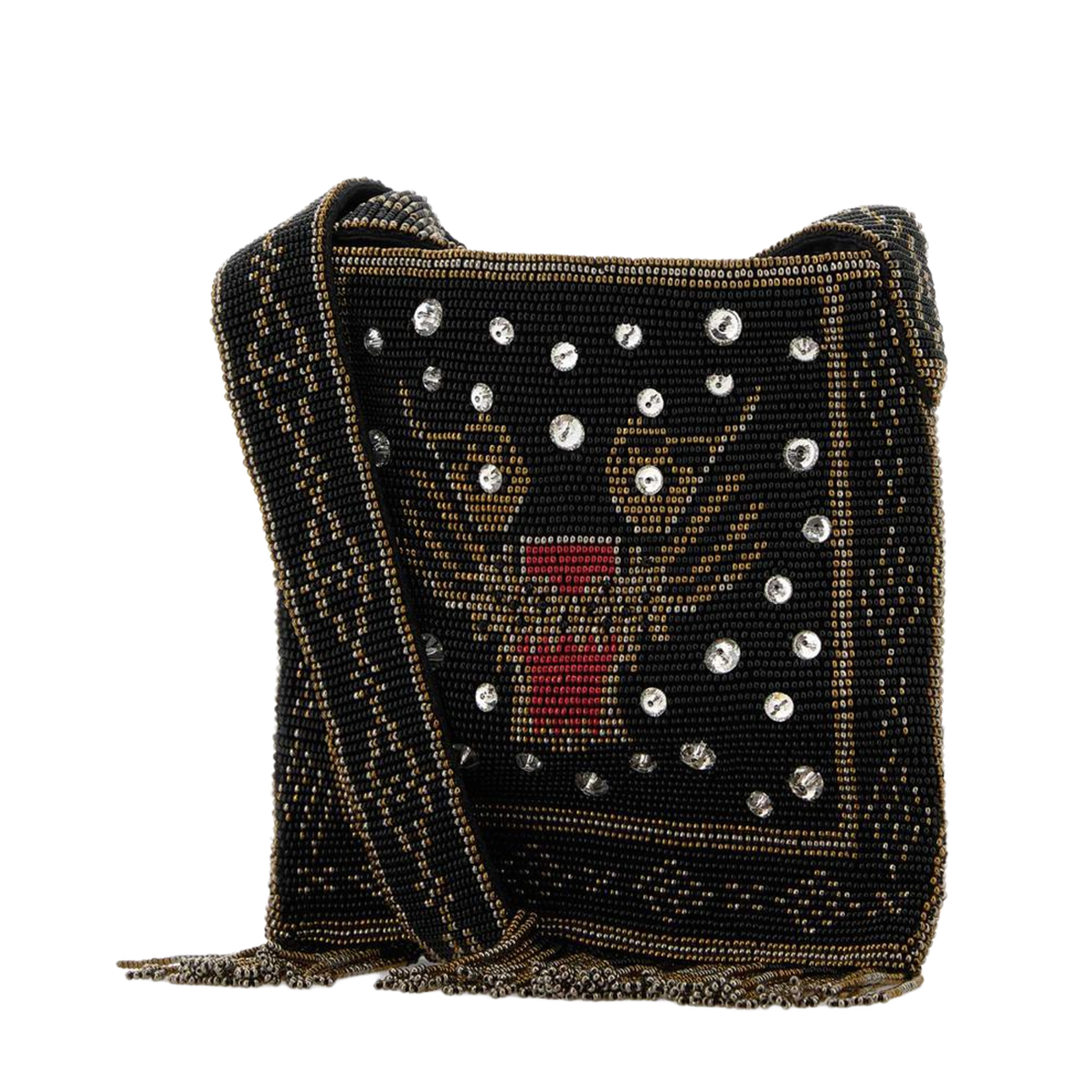 Embellished Fabric Crossbody Bag - Image 2