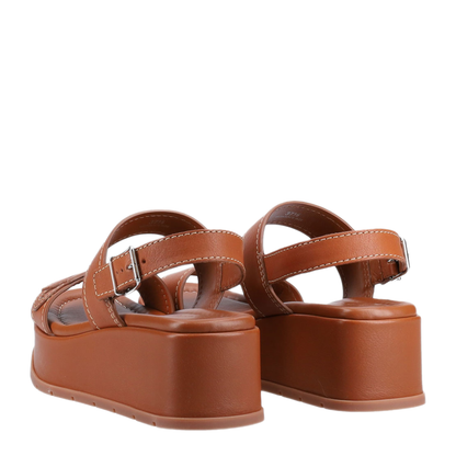 Leather Platform Sandals - Image 3