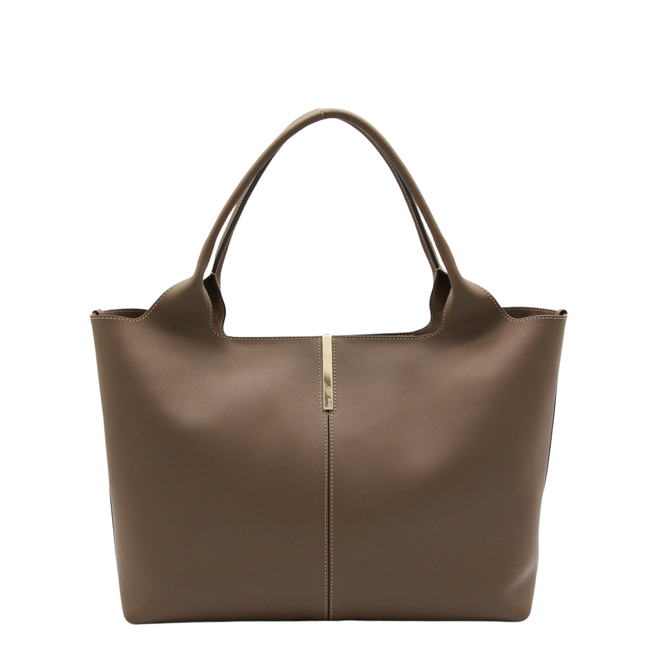 Shopping Bag in Leather Medium-Small - Image 1
