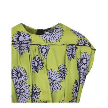 Printed Draped Top Dress - Image 5