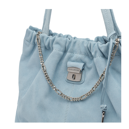 Cristina Suede Tote Bag - Blue - Image 4