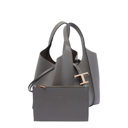 T Timeless Shopping Bag in Leather Mini - Image 4