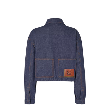 Cropped Denim Jacket - Image 2