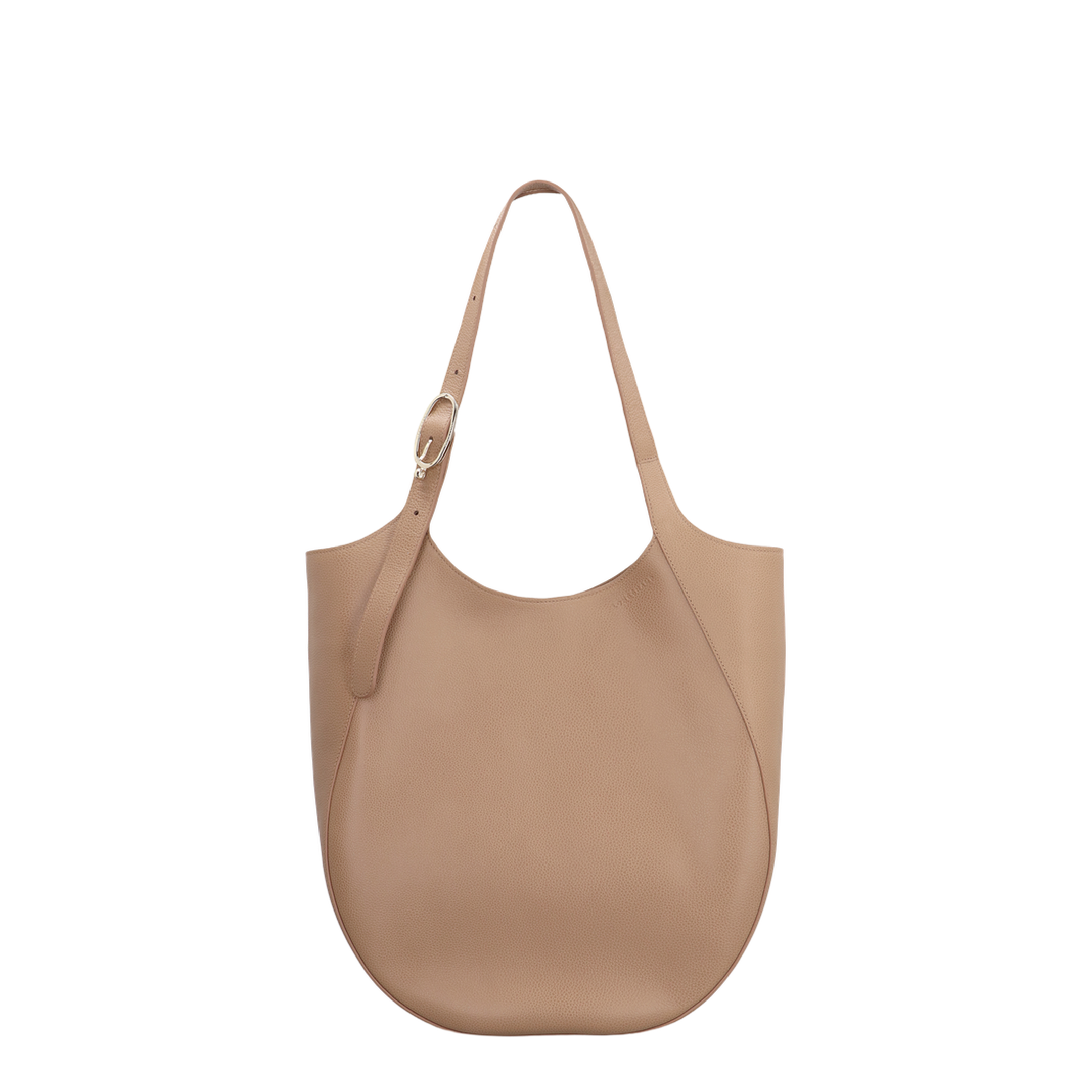 Le Foulonné XL Cowhide Leather Tote Bag - Biscuit - Image 1