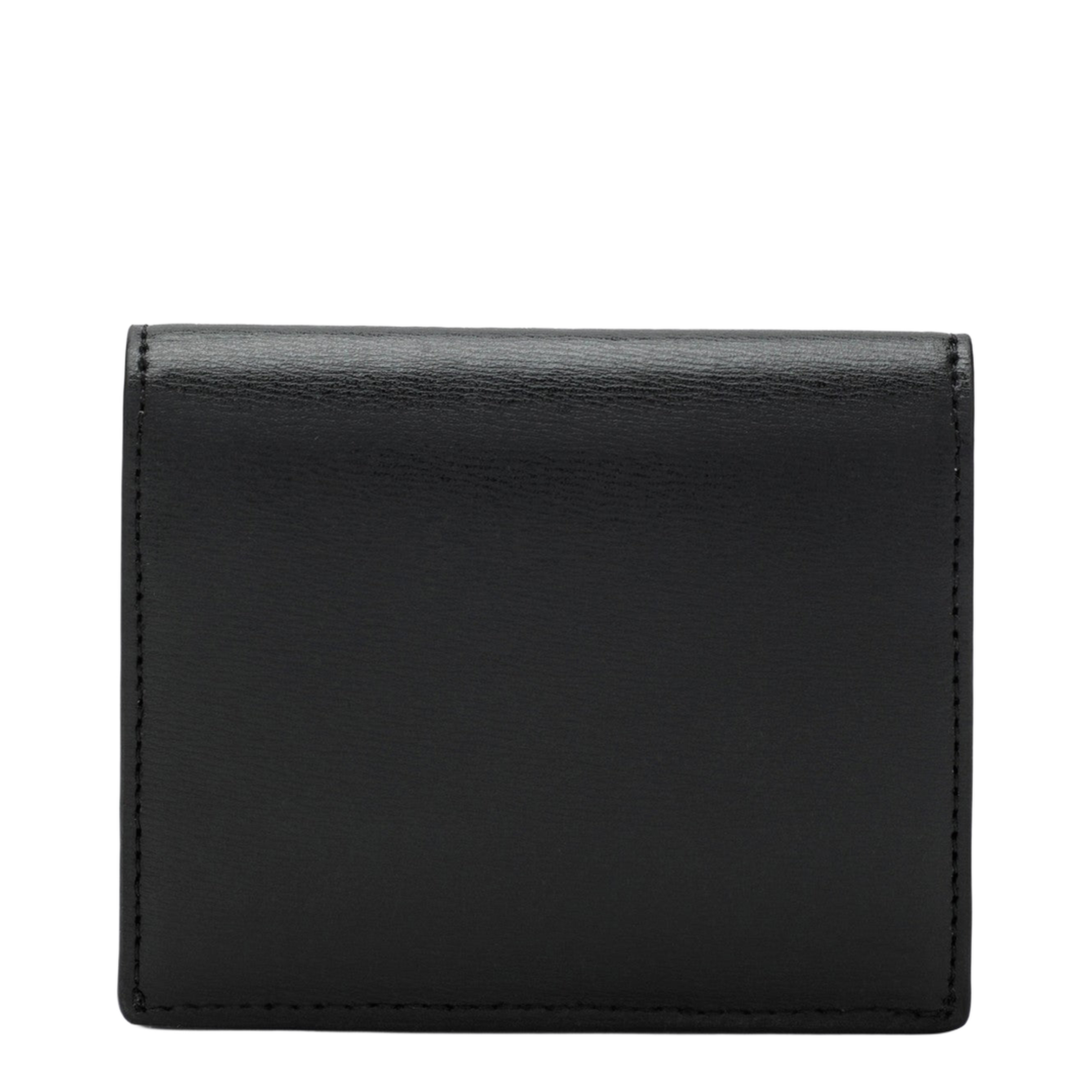 Black Smooth-Leather T-Lock Card Holder - Image 2