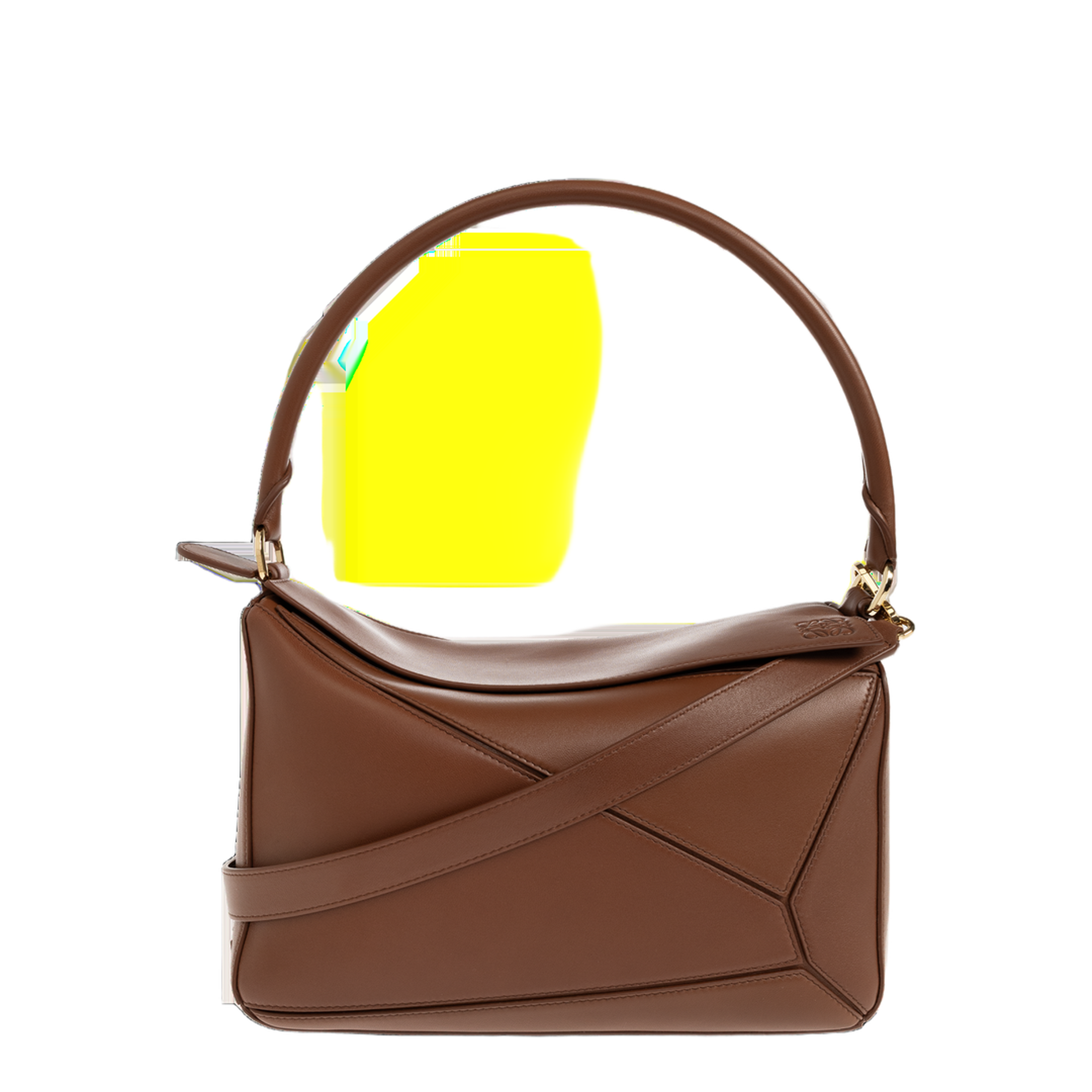 Puzzle Medium Nappa Lambskin Shoulder Bag - Pecan - Image 1