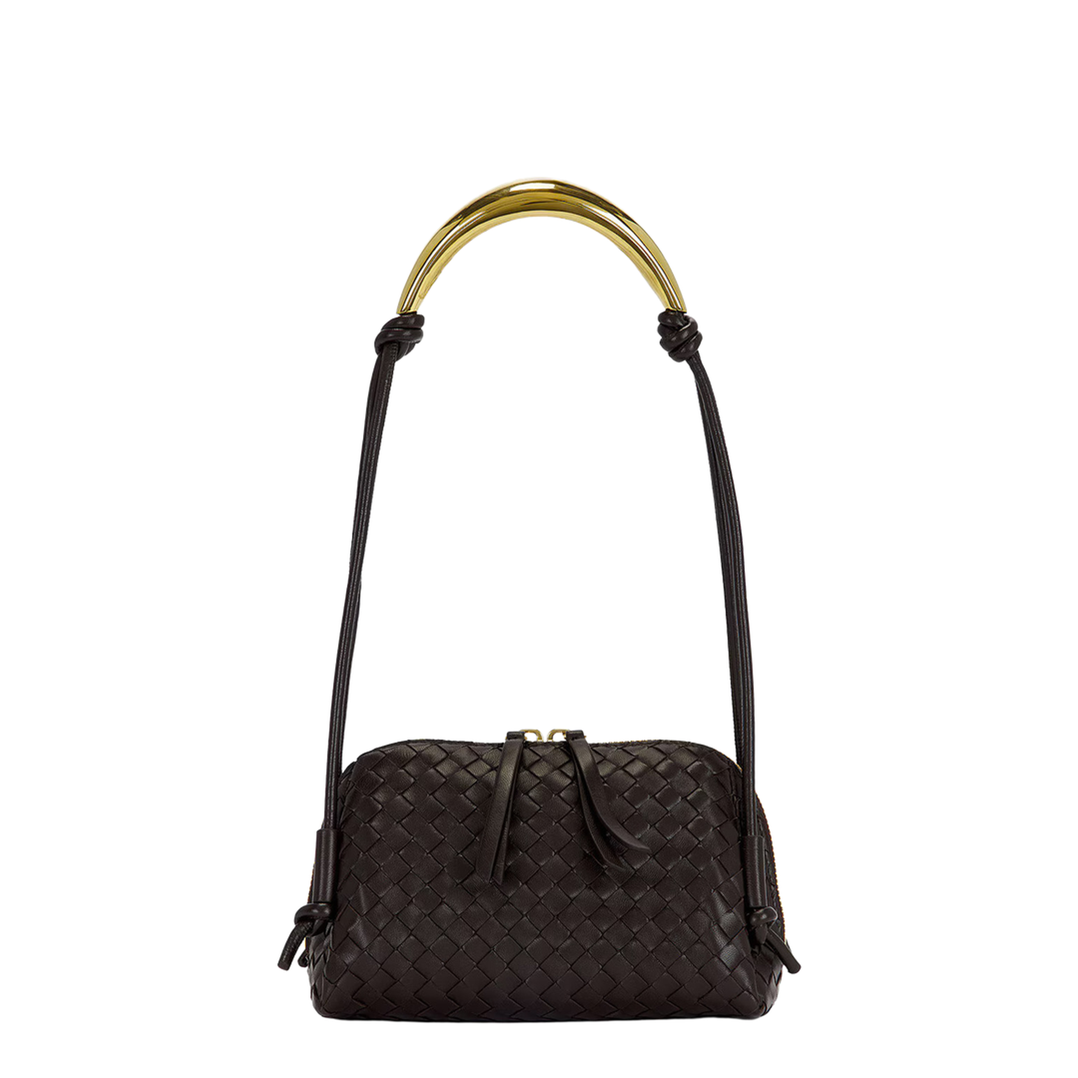 Concert Intrecciato Lambskin Pouch - Barolo - Image 1