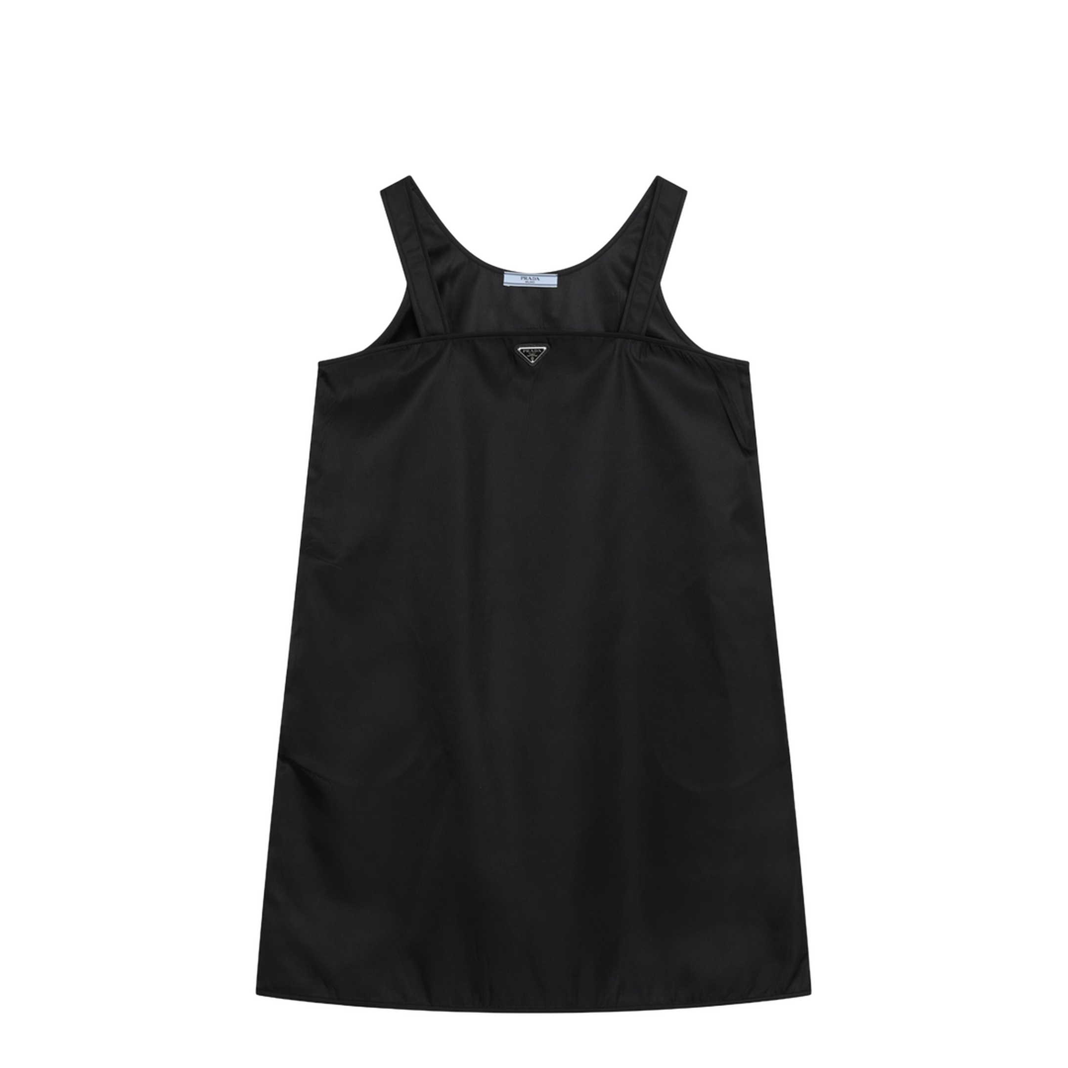 Short Black Dress In Re-Nylon - Image 1