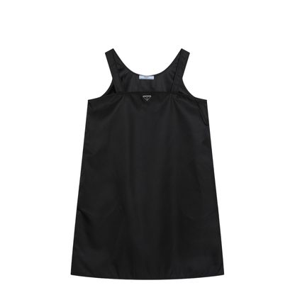 Short Black Dress In Re-Nylon - Image 1