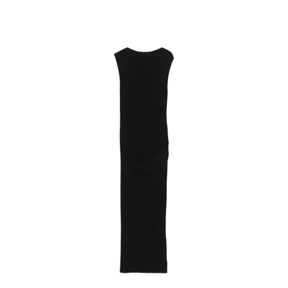Knitted Long Dress Black - Image 1