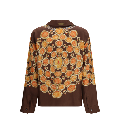 Chain Print Buttoned Shirt - Image 2
