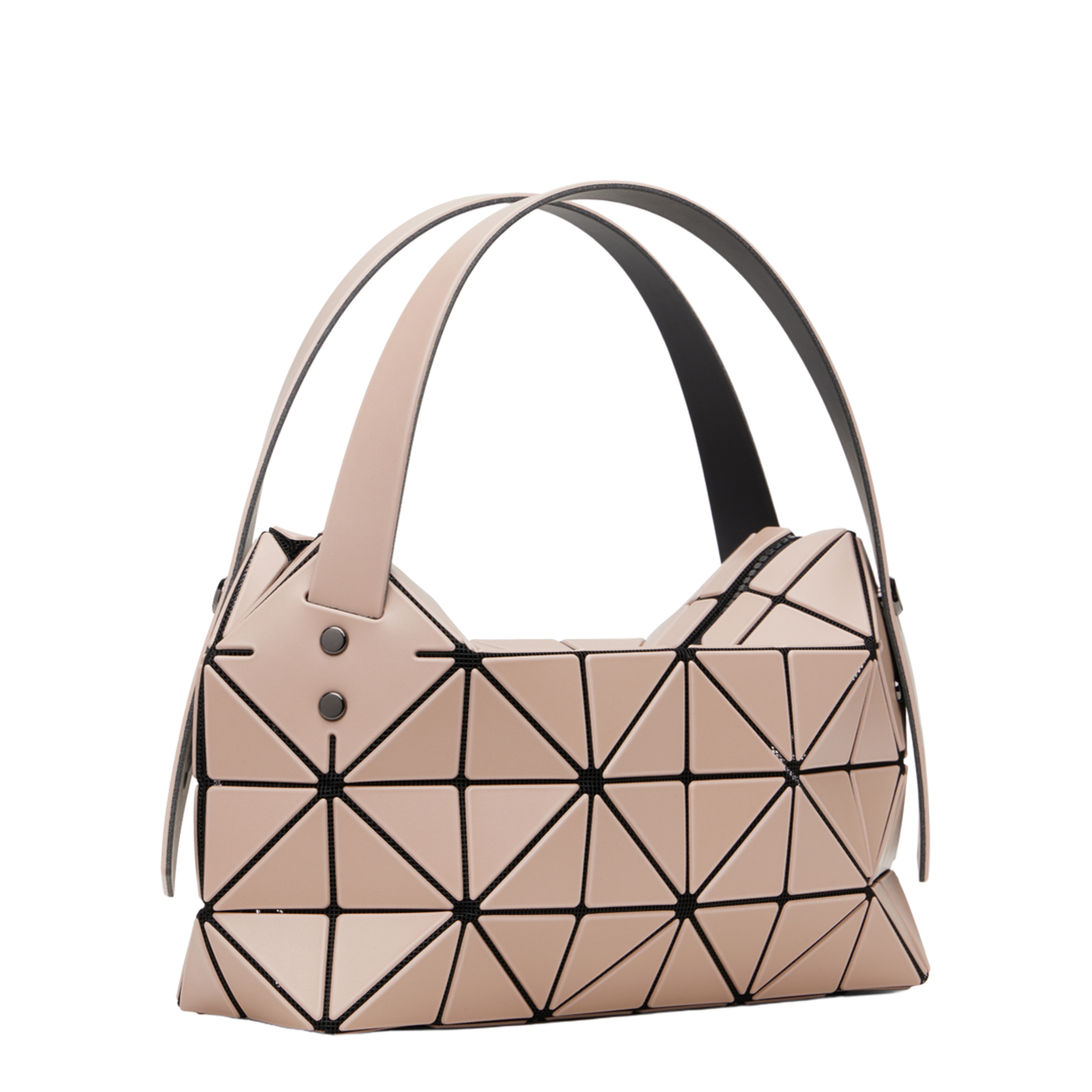 Mini Boston Handbag - Greige - Image 3