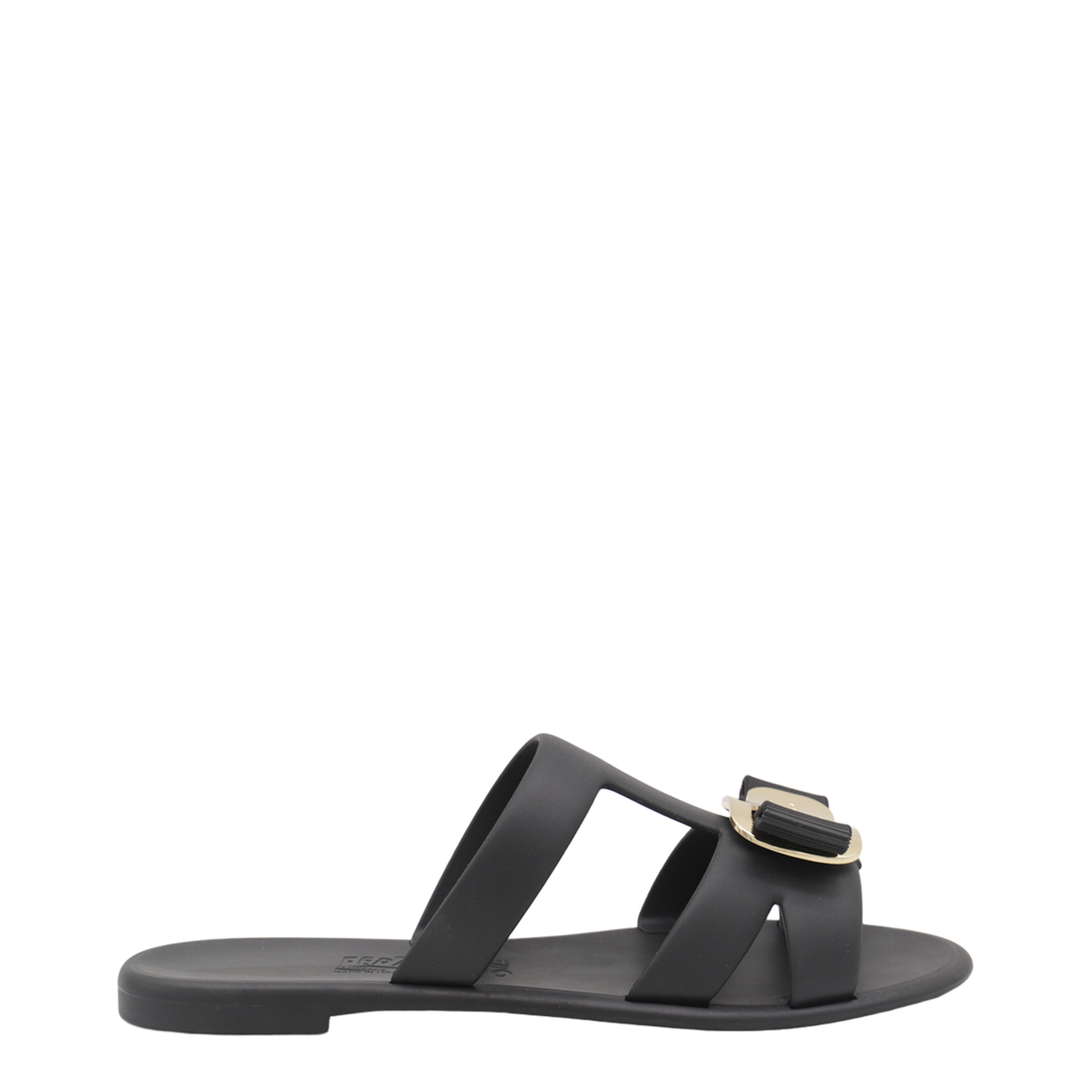 Black Leather Flats - Image 2