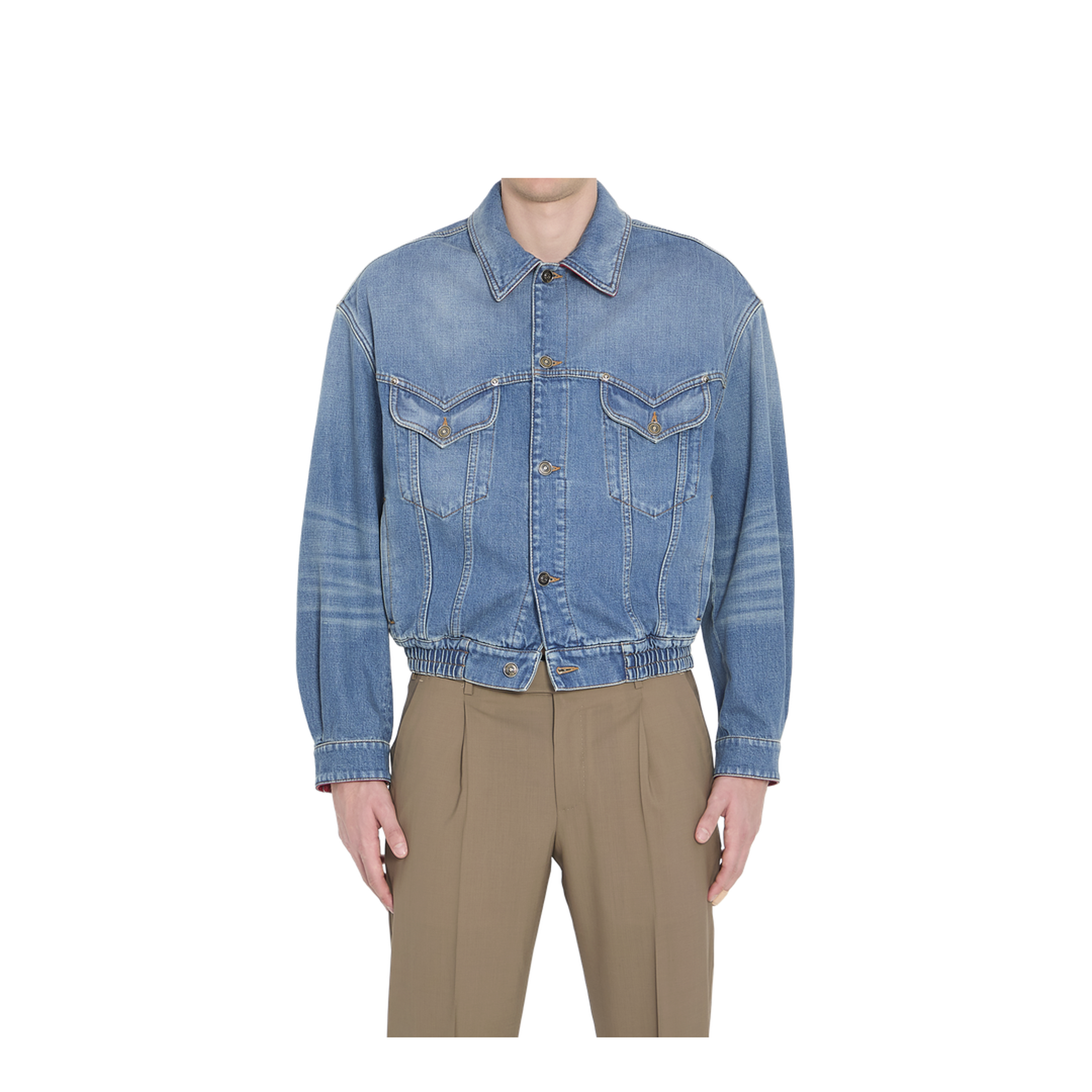 Cotton Denim Blouson - Image 1