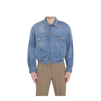 Cotton Denim Blouson - Image 1