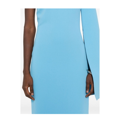 Light Blue One-Shoulder Maxi Dress - Image 5