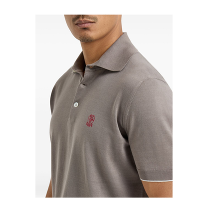 Polo Shirt Cotton Grey - Image 5