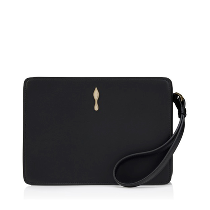 Bettina Small Lamb Nappa Pouch - Black - Image 1