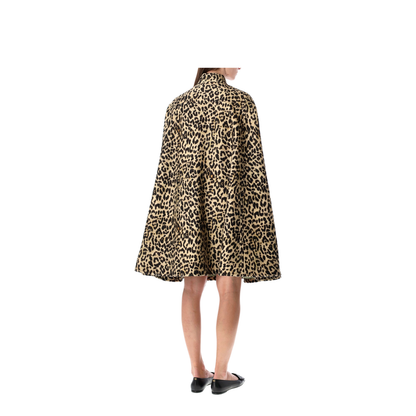 Cape In Wool Animal Print - Image 2