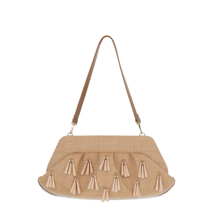 Emera Raffia Clutch - Macadamia - Image 1