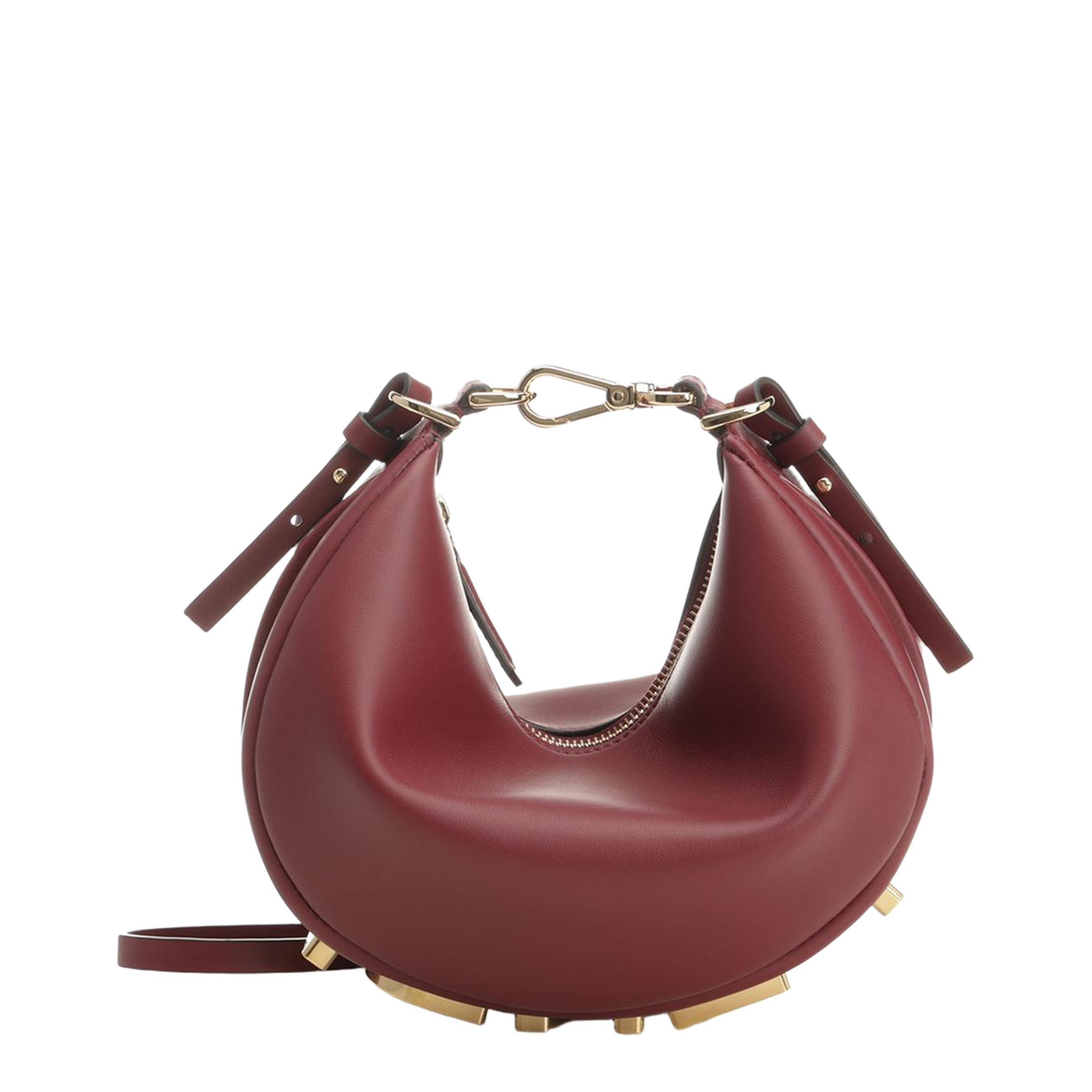 Mini Handbag Leather Red - Image 5