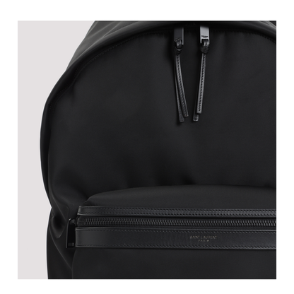 City Leather Backpack - Black - Image 4