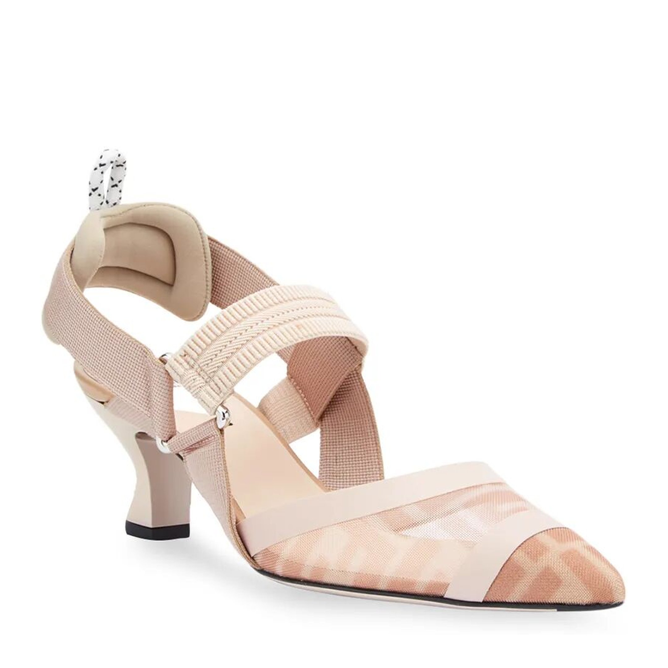 Colibrì Leather And Mesh Slingbacks - Image 2