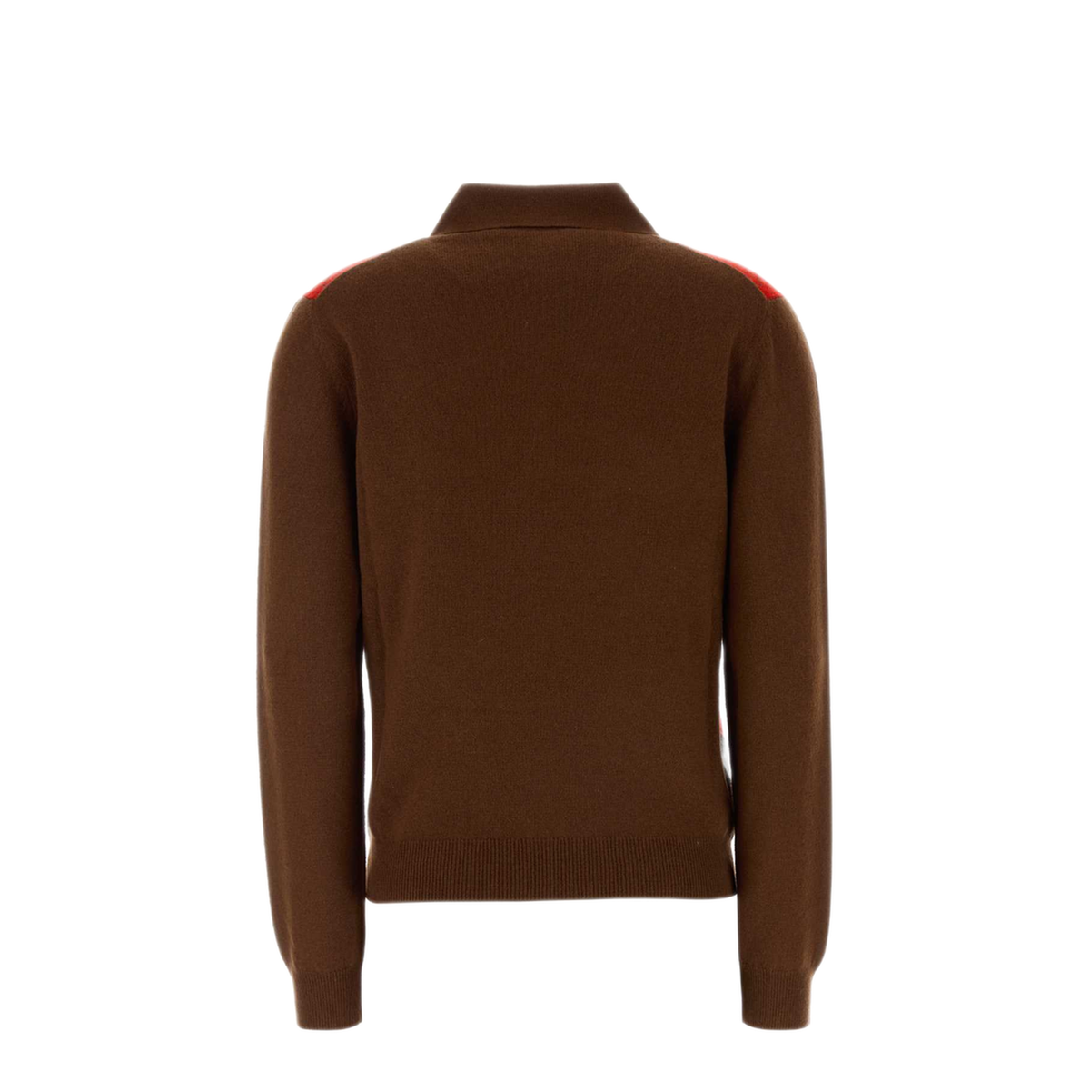 Argyle Knit Polo Sweater - Image 2