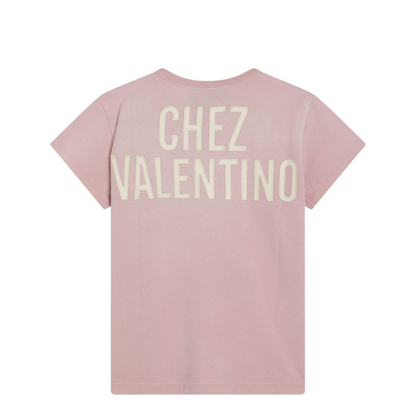 Printed Cotton T-Shirt Pink - Image 2