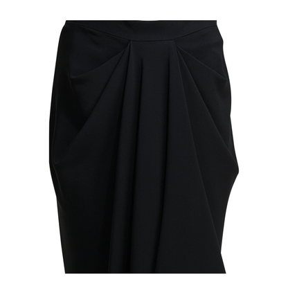 Draped Crepe Cady Midi Skirt - Image 3