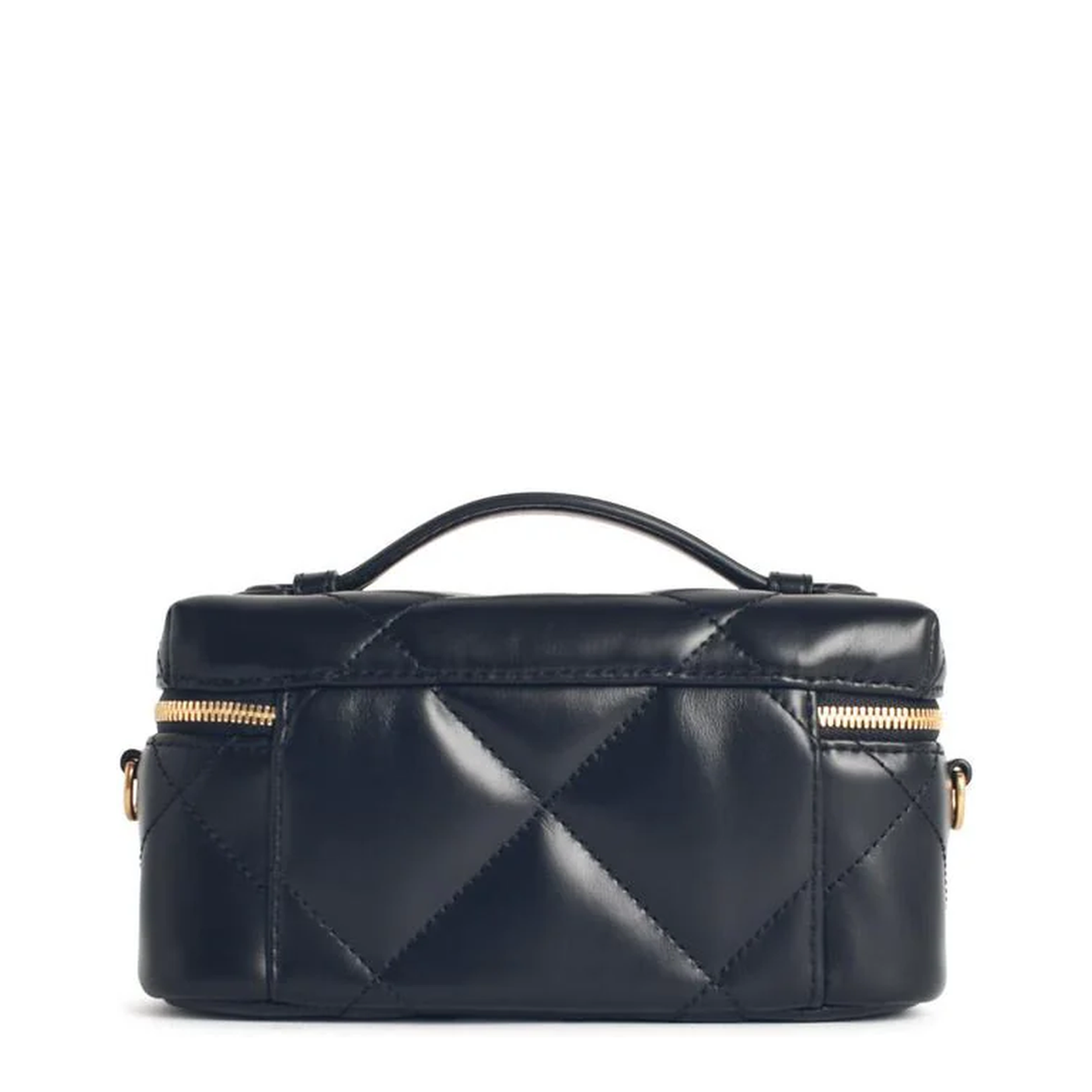 Kira Leather Beauty Case in Black - Image 3