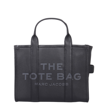 Medium Tote Bag In Black Leather - Image 1