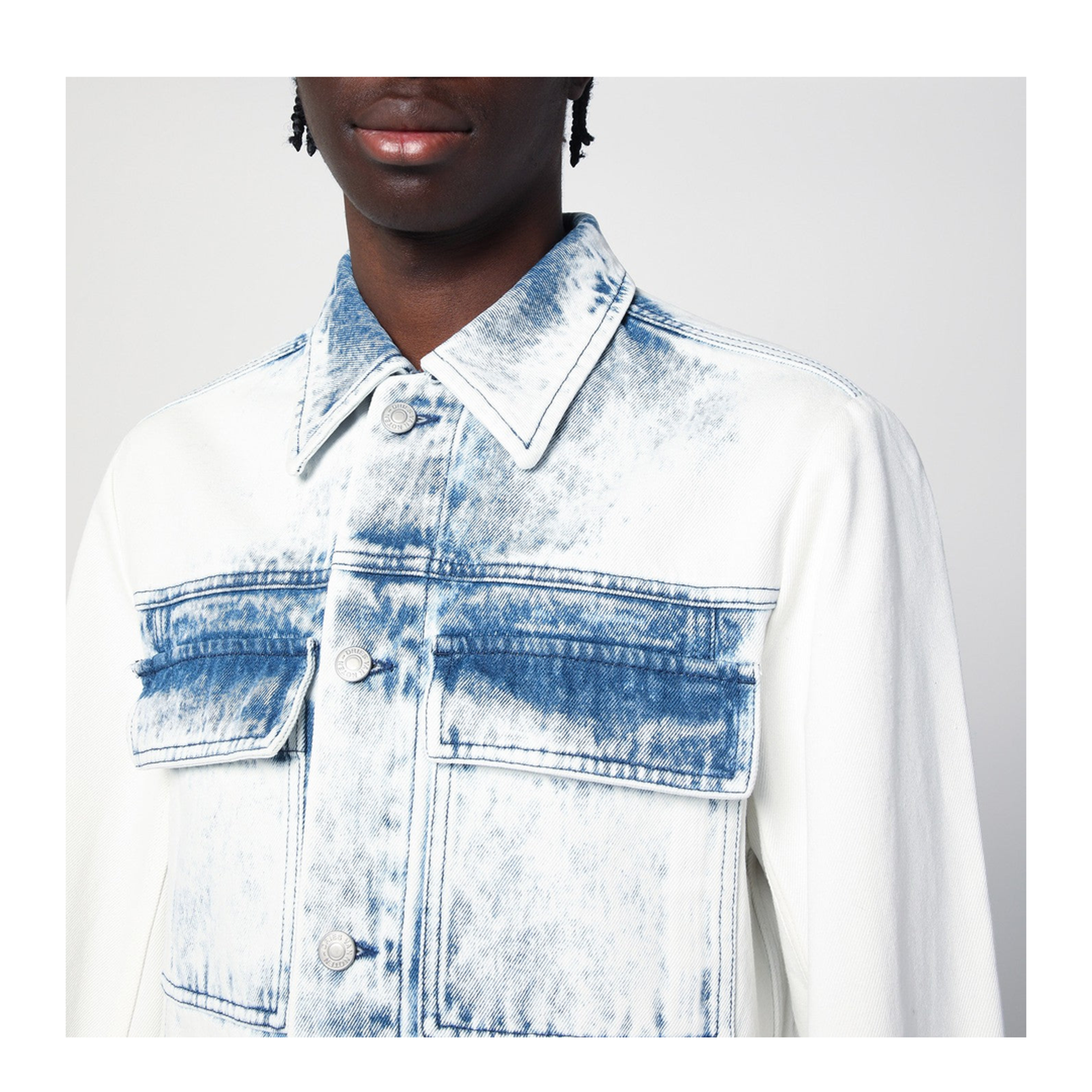 Faded Blue Denim Shirt - Image 2