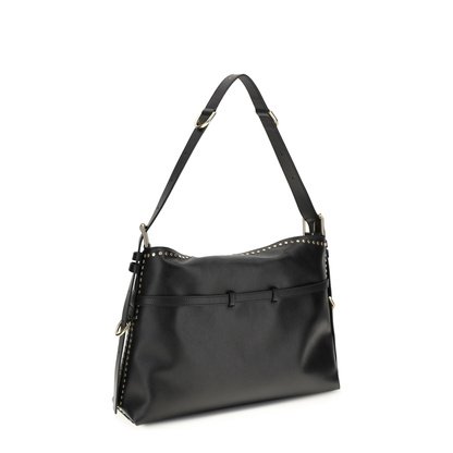 Large Voyou Shoulder Bag in Shiny Leather - Image 3