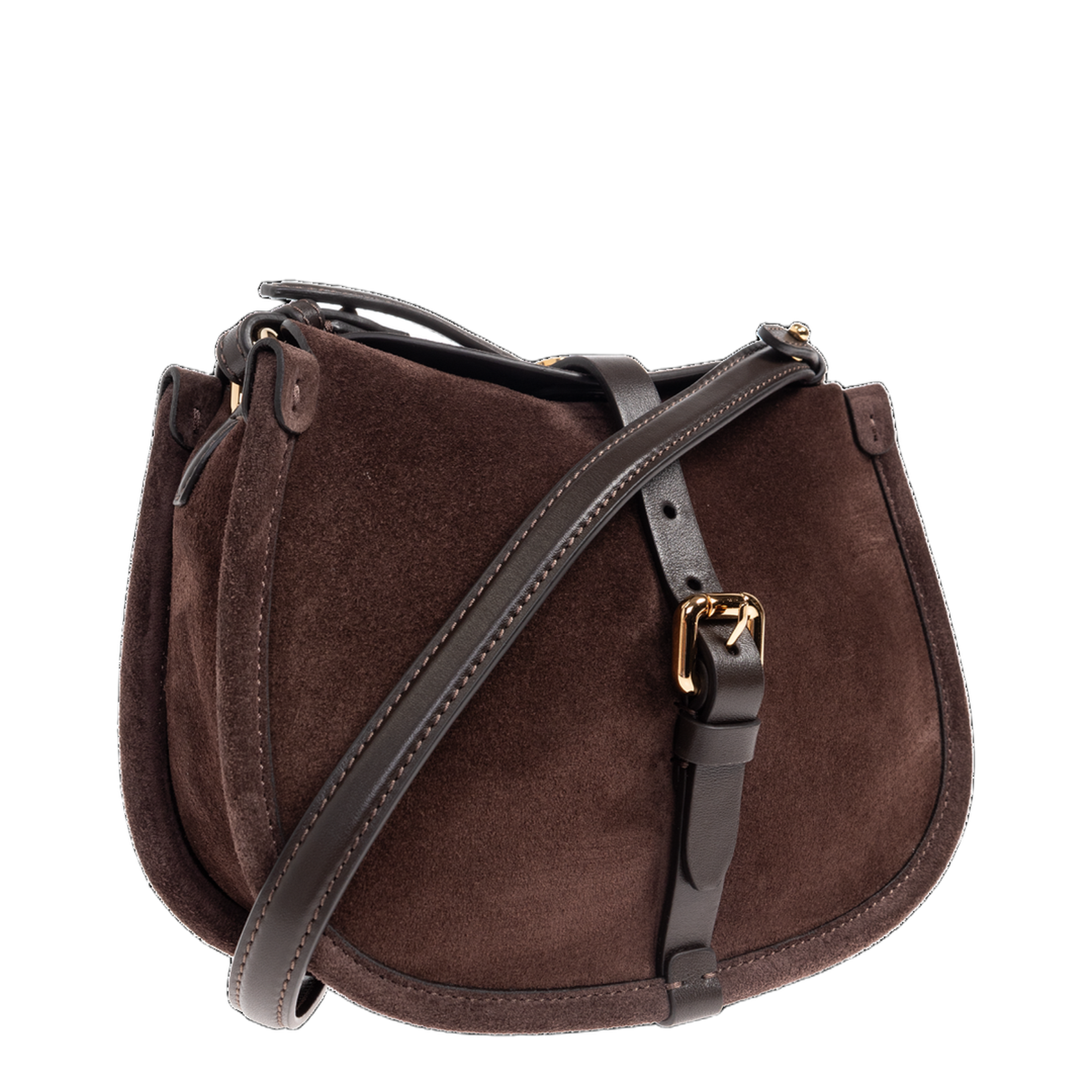 Pony Bag Small Suede Shoulder Bag - Brown - Image 4
