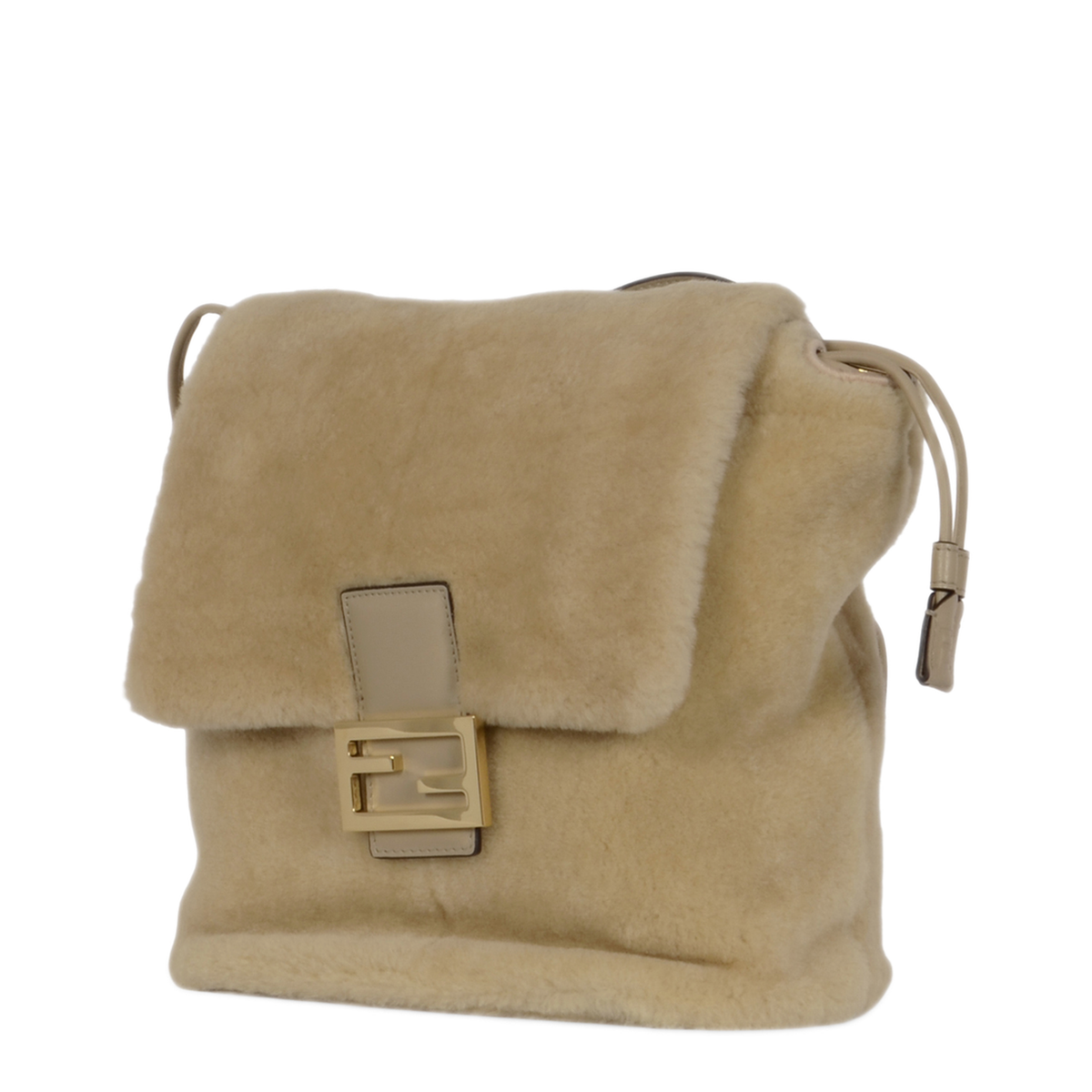 Shearling Backpack - Beige - Image 2