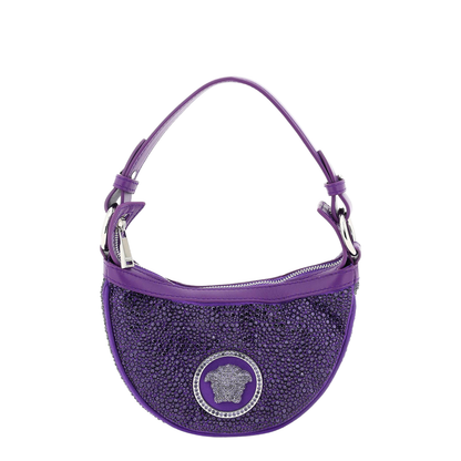 Mini Hobo Bag with Crystals - Image 1