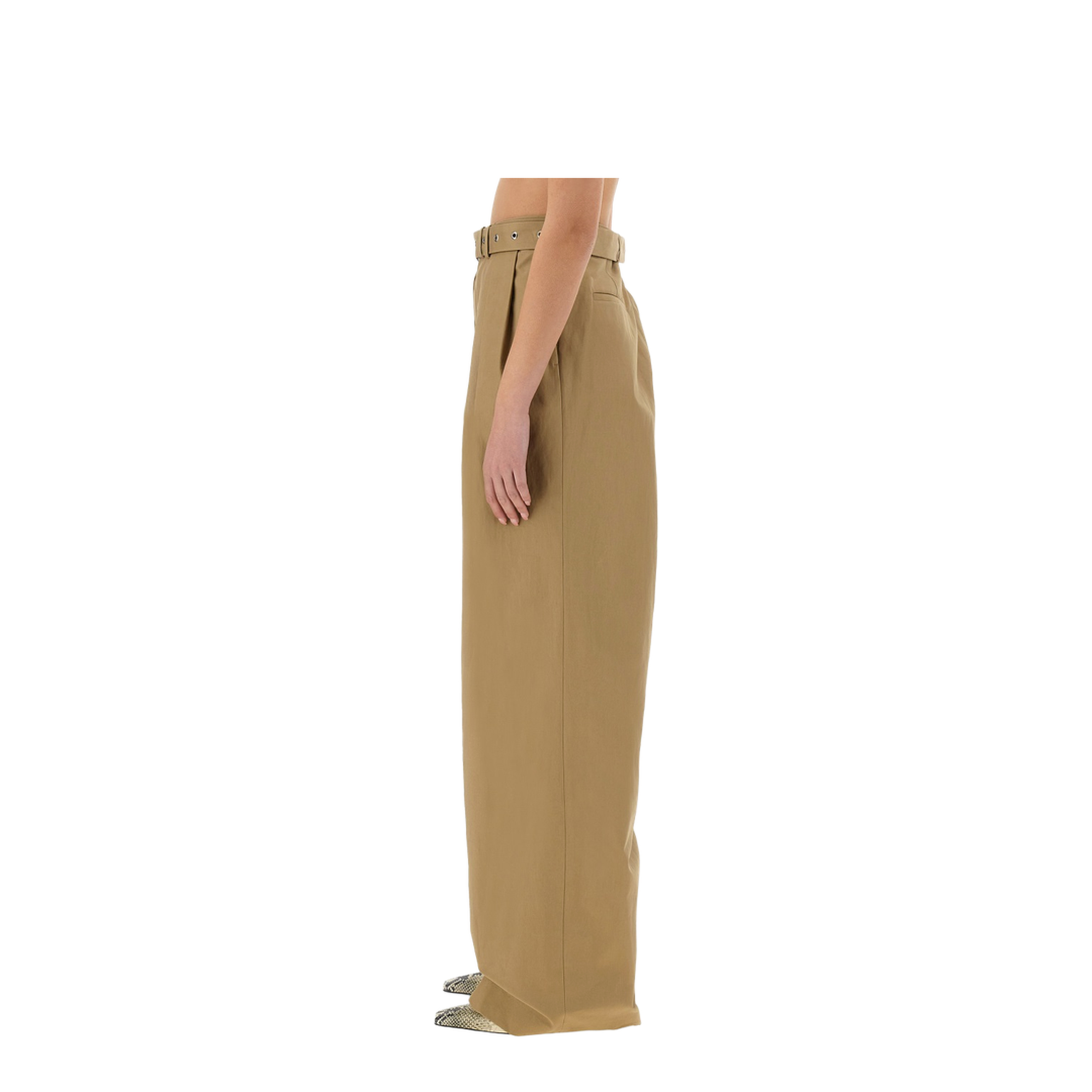 Wide-leg Pants With Belt - Image 4