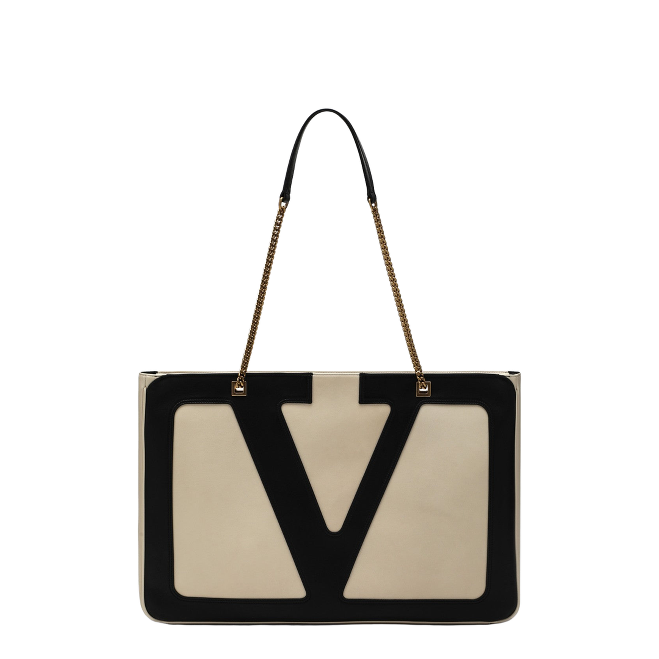 Large Viva Superstar Bag in Butter White/Black - Image 1