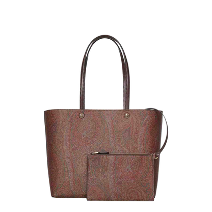 Essential Medium Paisley Tote Bag Brown - Image 4