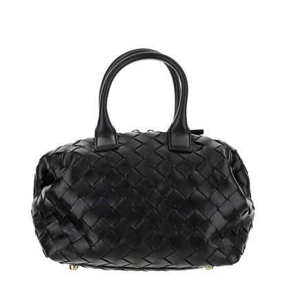 Bauletto Mini Leather Handbags - Black - Image 1