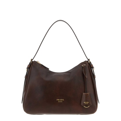 Dark Brown Leather Shoulder Bag - Image 1