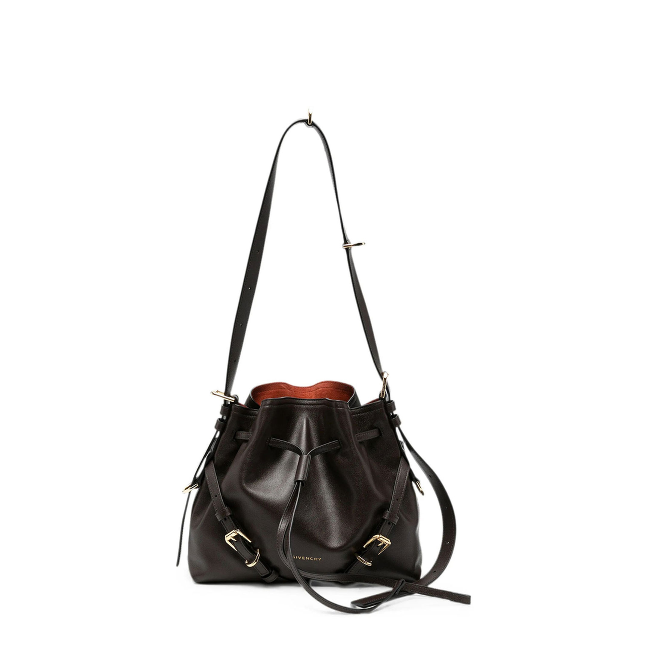 Small Voyou Bucket Bag in Shiny Leather - Image 1