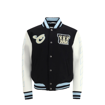 Star-Logo Varsity Bomber Jacket - Image 1