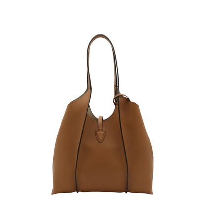 T Timeless Small Hammered Leather Tote Bag - Kenia - Image 6