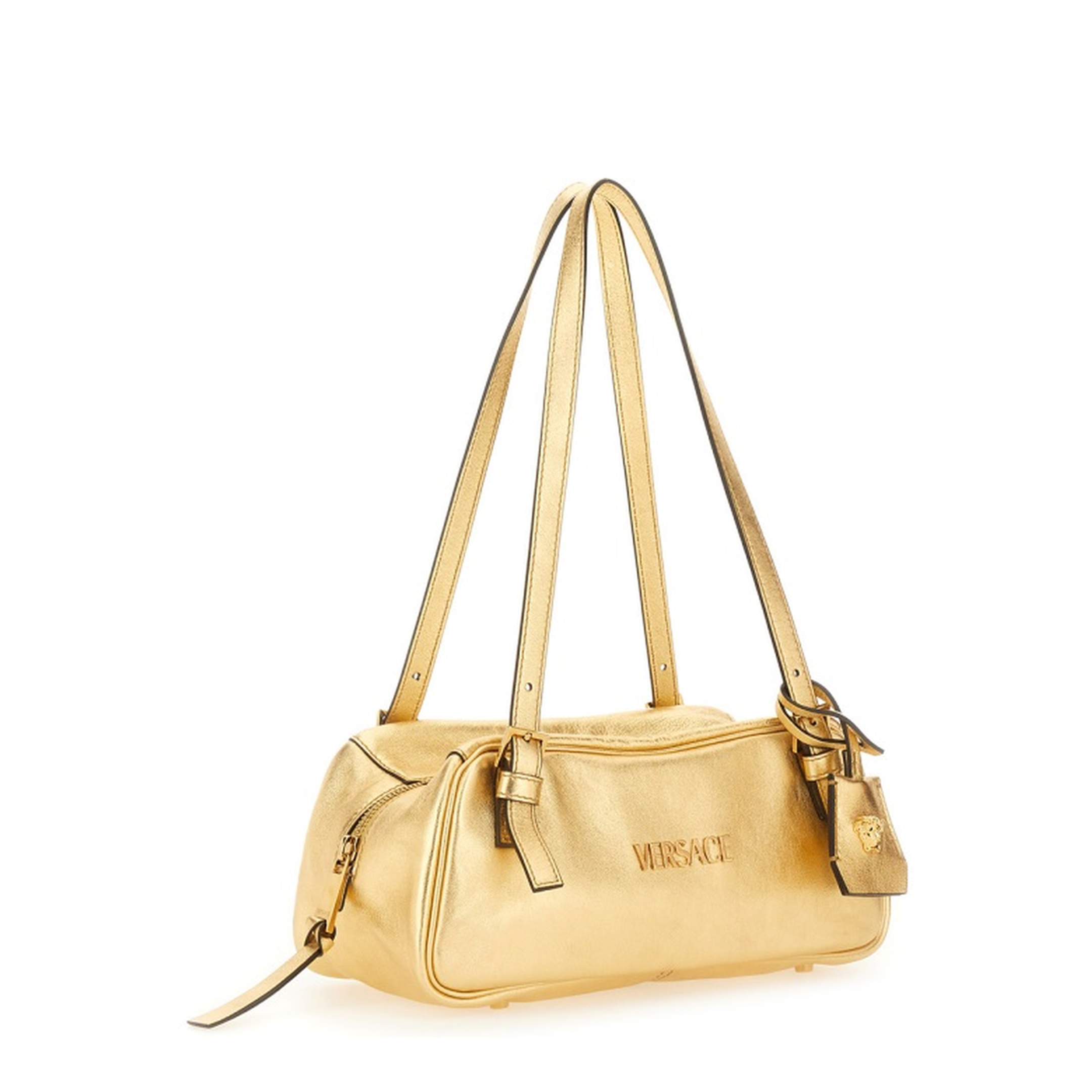 Gold-Tone Metallic Bag - Image 5