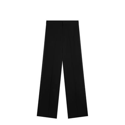 Straight-leg wool trousers - Image 1
