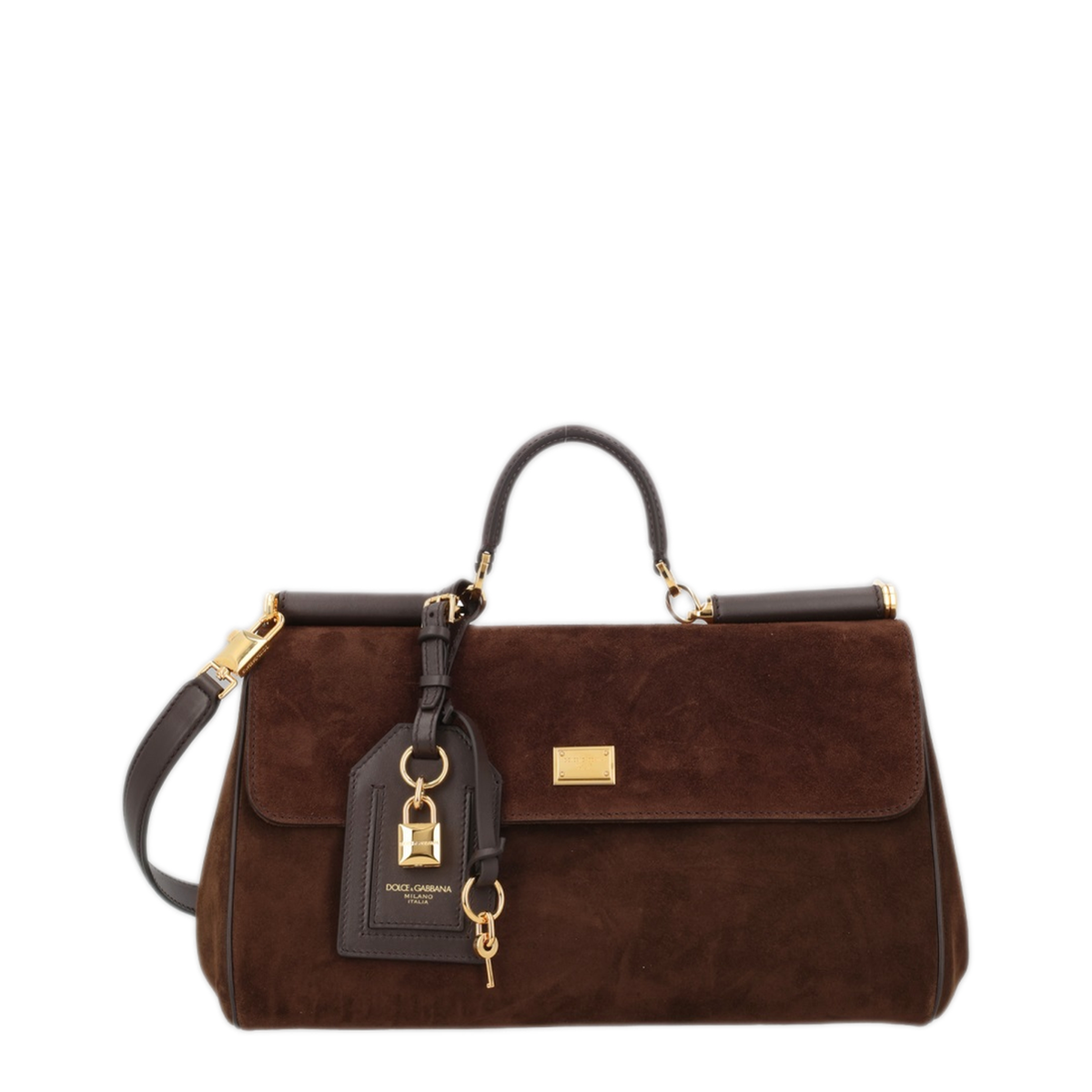 My Sicily Medium Vitello Leather Tote - Brown - Image 1