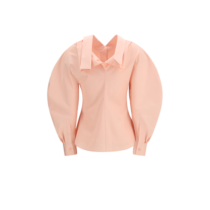 Cut-out Cotton Poplin Shirt - Image 2